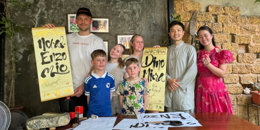 Perhe saa perinteisiä kääröjä