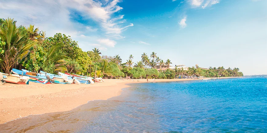 Kaunis päivä Bentota Beachilla