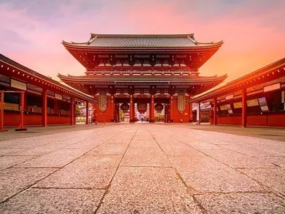 Senso-ji-temppeli Asakusassa Tokiossa