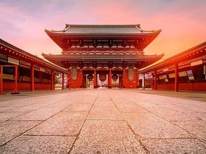 Senso-ji-temppeli Asakusassa Tokiossa