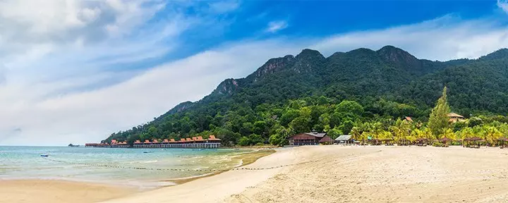 Pantai Kokin ranta Langkawin saarella Malesiassa