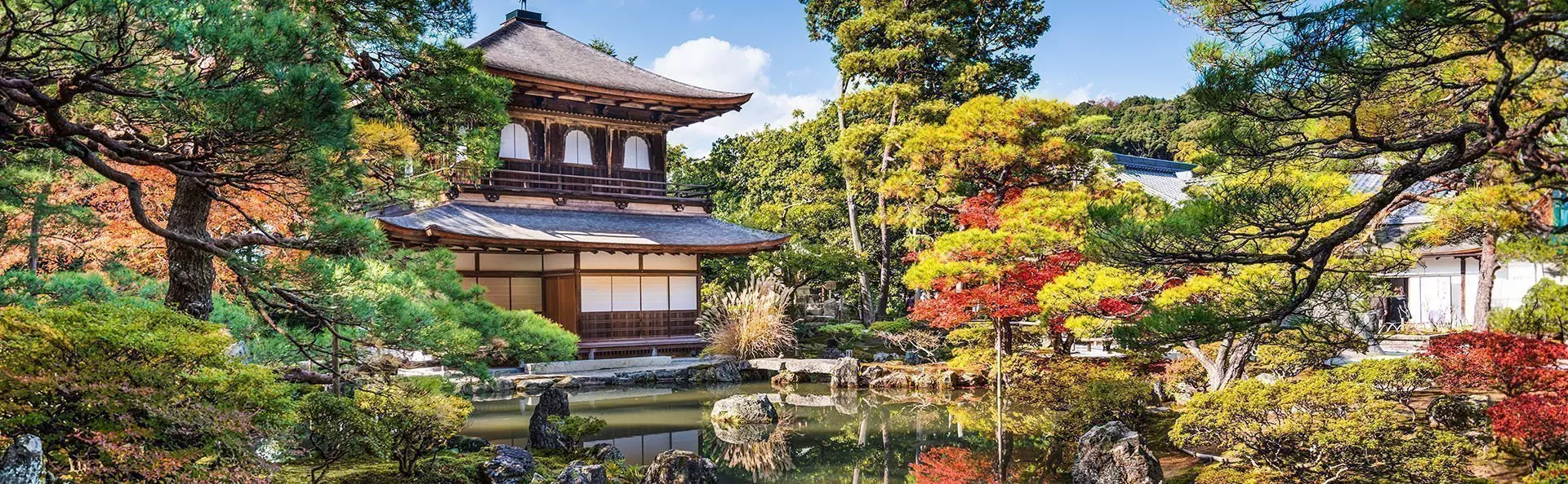 Hopeapaviljonki Ginkaku-ji Kiotossa Japanissa