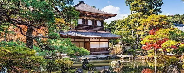 Hopeapaviljonki Ginkaku-ji Kiotossa Japanissa